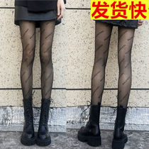  English B letter stockings female black stockings net red pantyhose of the same style fishnet socks anti-hook silk sexy socks ins thin section