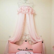 Princess cute girl mantle ins gouache bedside curtain background decoration European style modern minimalist with high grade shelf