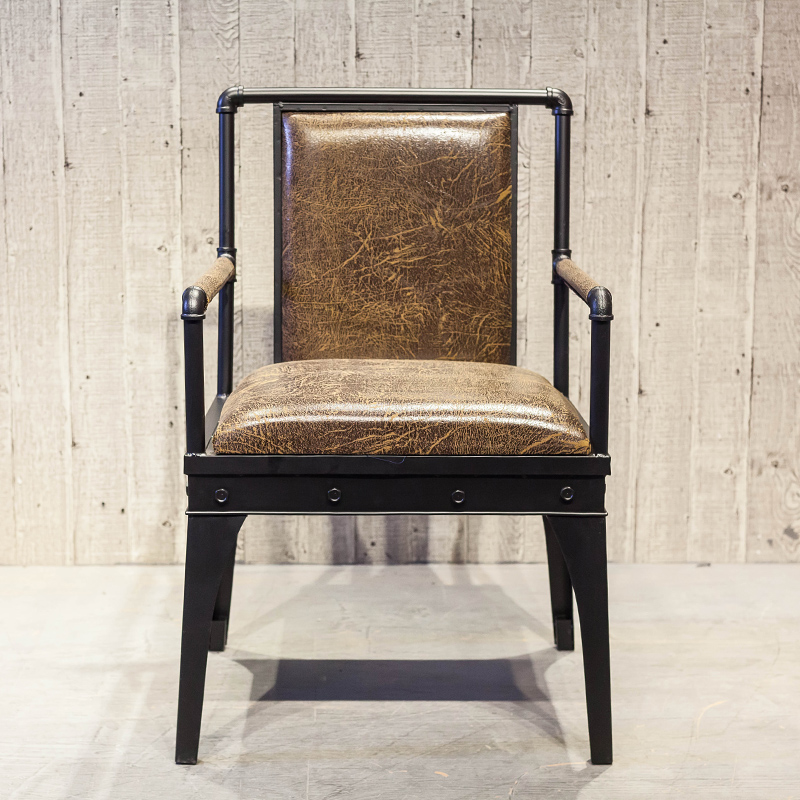 Iron Dining Chair Industrial Style Leisure Backrest Chair Creative Designer Cafe Sofa Chair Office Conference Chair