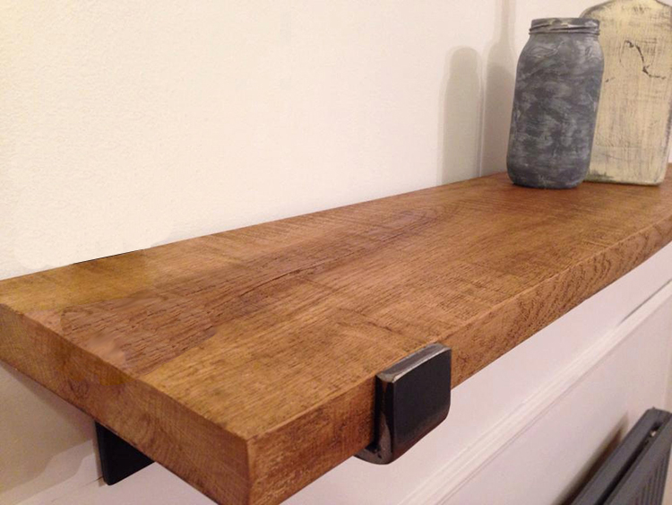 Wall shelf single-character partition wall bookshelf solid wood partition living room decoration frame wall wall rack