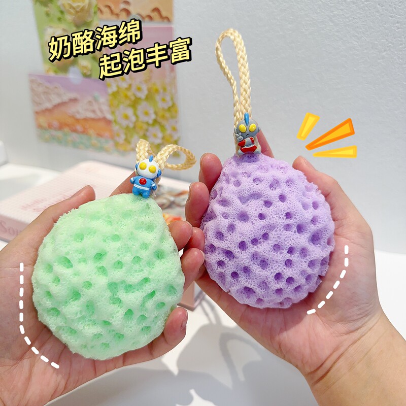 Ultraman Children's Bath Sponge for Boys and Girls, Honeycomb Sponge, Foaming, Ultra-Soft, Dual-Purpose for Bathing and Scrubbing, Does Not Fall Apart Ultraman Children's Bath Sponge for Boys and Girls, Honeycomb Sponge, Foaming, Ultra-Soft, Dual-Purpose for Bathing and Scrubbing, Does Not Fall Apart