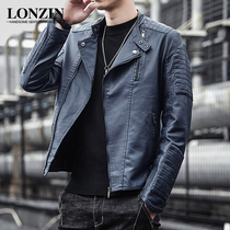 Soft leather jacket mens coat autumn and winter clothes venom locomotive jacket slim Korean fashion handsome 2021 New