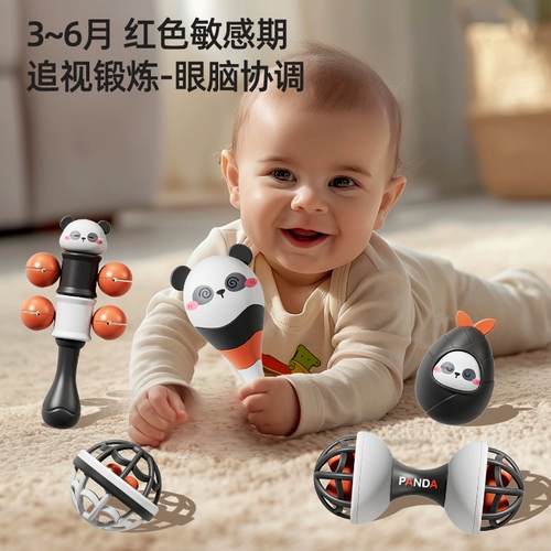Игрушка для новорожденных для младенца, погремушка, маракас для тренировок, 0-3 мес., 1 лет, раннее развитие