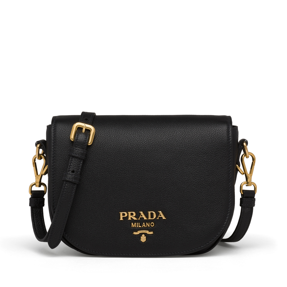 Купить Сумка Прада/Prada из многоцветной кожаный металлический логотип ...