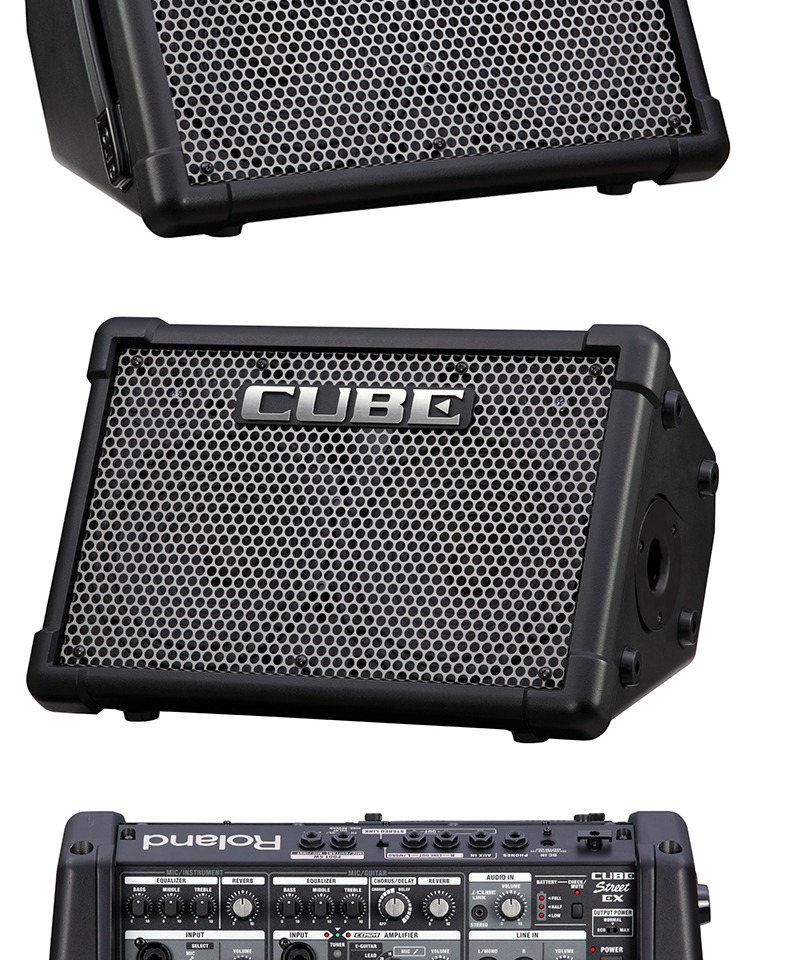 Roland Roland loa điện acoustic guitar stereo loa khối dân ca bài hát đường phố cũ di động chơi ngoài trời - Loa loa loa karaoke mini