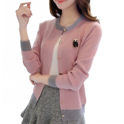 2020新款外穿撞色针织衫