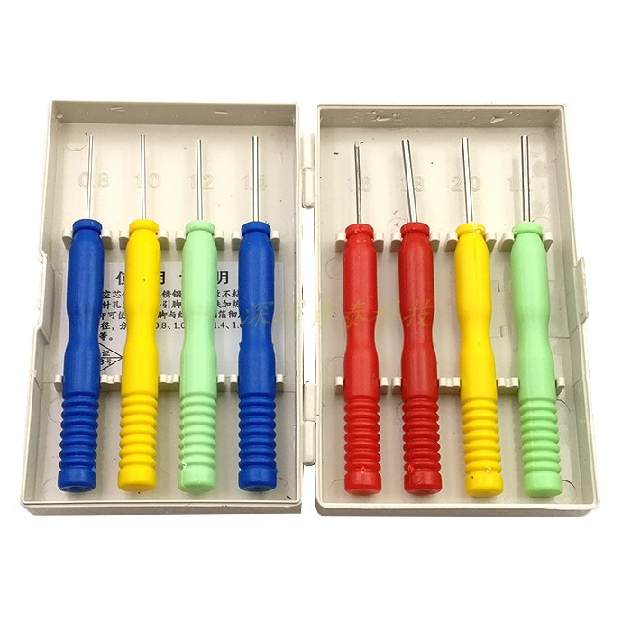 Non-tin stainless steel hollow needle Hollow needle special removal pin components Capacitive electronic components maintenance