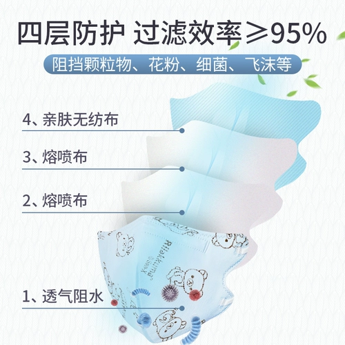 海氏海诺 Одноразовая дышащая медицинская маска для детей и взрослых, мундштук