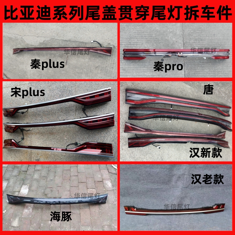 Suitable for Byd Yuan Song Qin Plus Pro Dolphin Tang HDMI Han Ev Trunk Tail Cover through Tail Light