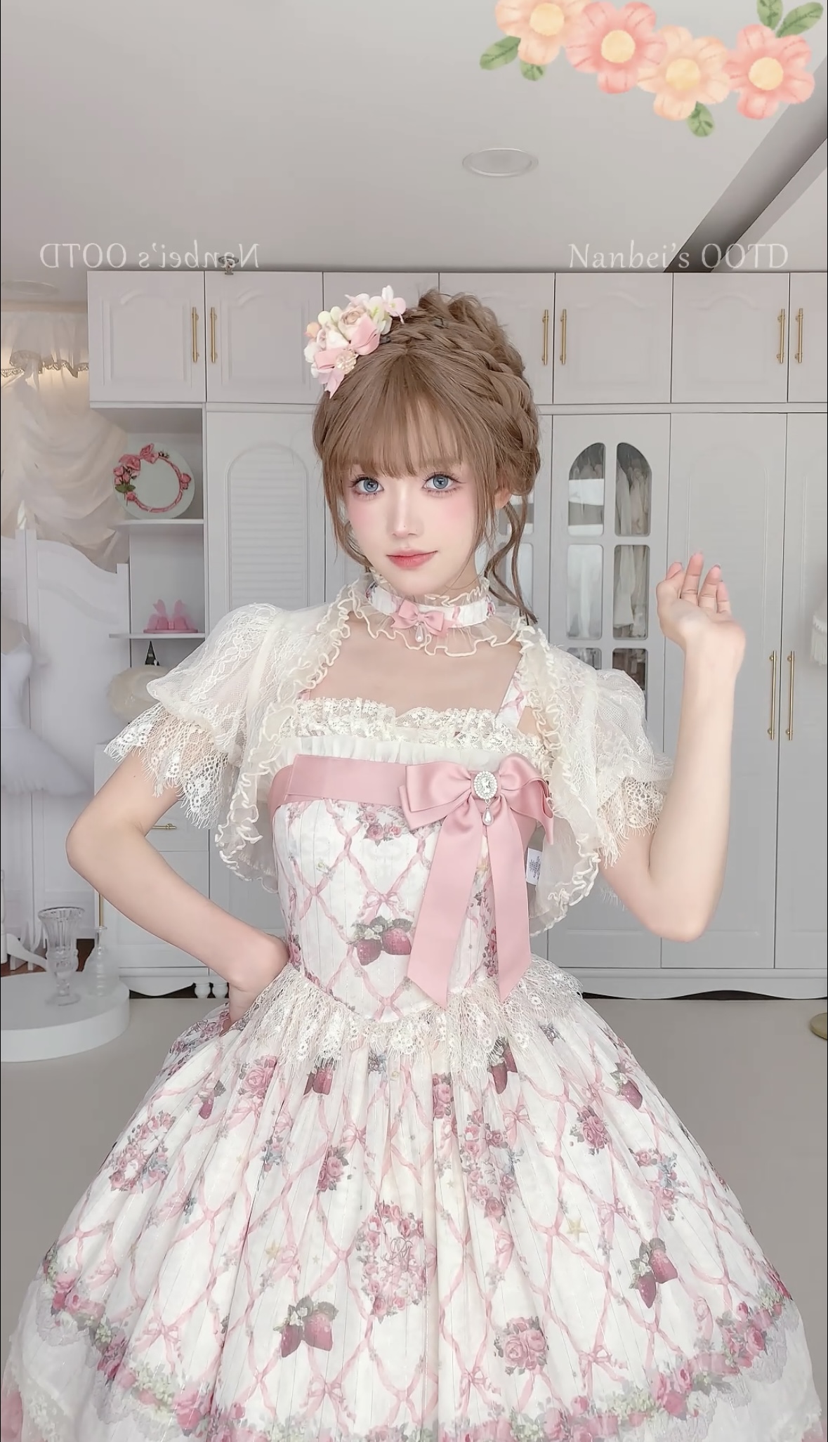 Enchanted Strawberry Garden Classic Lolita Dress JSK by Moon River (MR01)