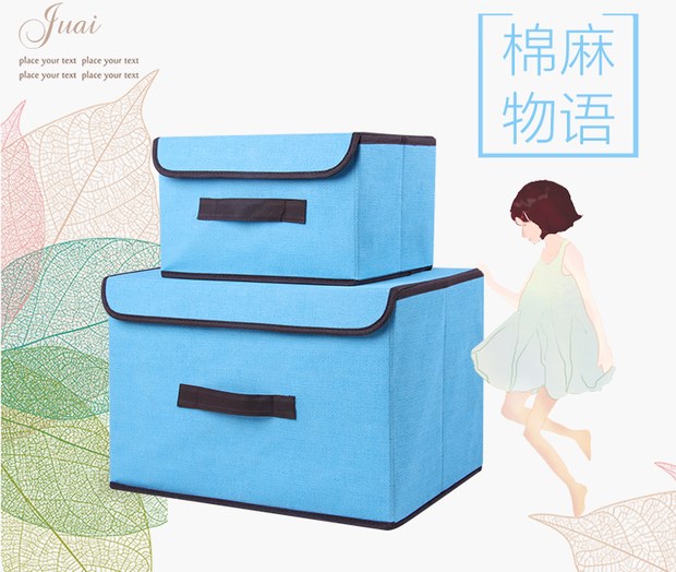 hộp nhựa đựng mỹ phẩm Không dệt hộp lưu trữ hộp lưu trữ quần áo hộp lưu trữ quần áo lớn bao gồm các thiết bị gia dụng hộp vải lanh nghệ thuật hộp đựng kim chi
