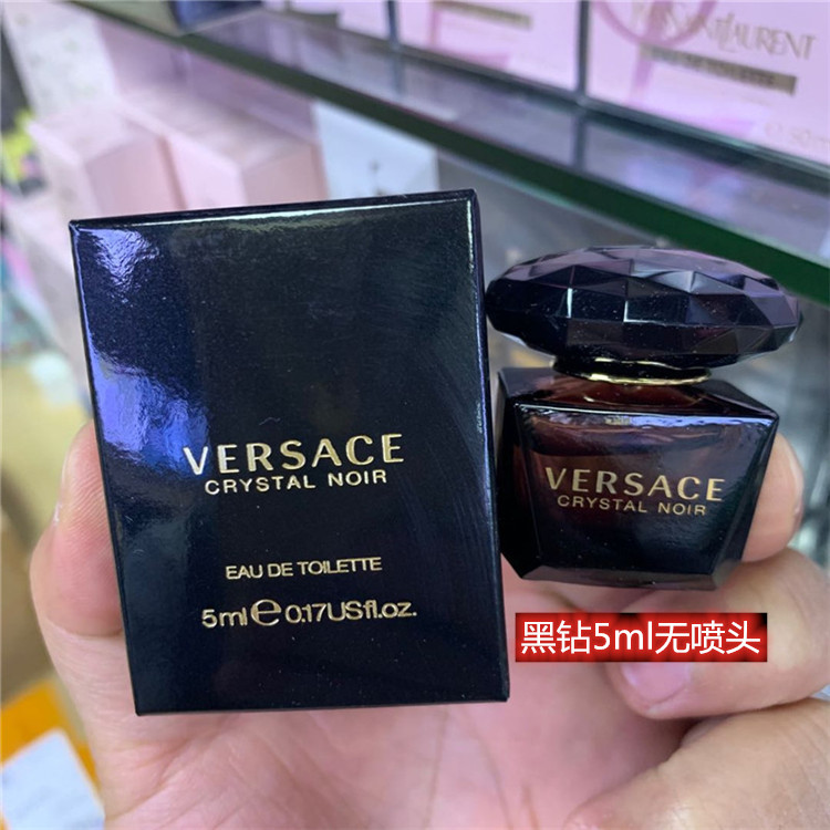 Black Diamond Q Version Without NozzleVersace Versace Same name / clear / Powder drill crystal Male and female Edt Version Q Sample 5 ML