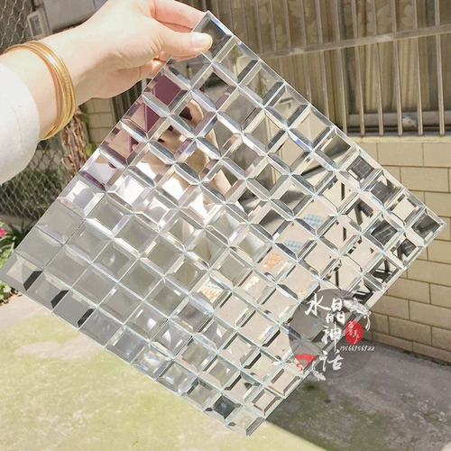 Стеклянная самоклеющаяся клейкая мозаика, головоломка на стену, зеркальный эффект