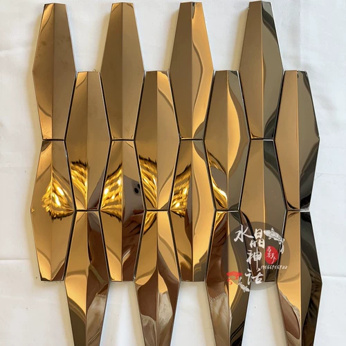 Металлическая шестиугольная трехмерная мозаика из нержавеющей стали на стену, в 3d формате