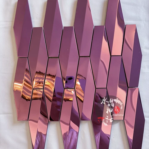 Металлическая шестиугольная трехмерная мозаика из нержавеющей стали на стену, в 3d формате