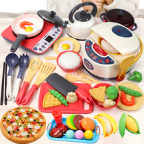 Childrens spray Rice Cooker Kitchen House toy cooking set girl cooking cooking kitchen utensils simulation food