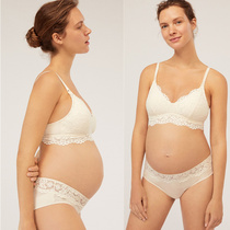  Breastfeeding bra summer ultra-thin white photo photo female pregnancy pregnant women underwear gathered anti-sagging pure cotton