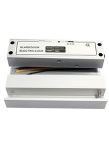 Double door upper and lower frameless glass door electric bolt lock 5-wire low temperature delay signal feedback aluminum alloy electronic door lock