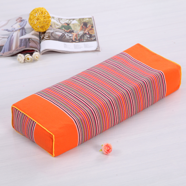 Cotton vải thô đơn gối vuông vỏ kiều mạch gối gối chăm sóc sức khỏe gối cổ tử cung có thể tháo rời và gối có thể giặt gối cổ
