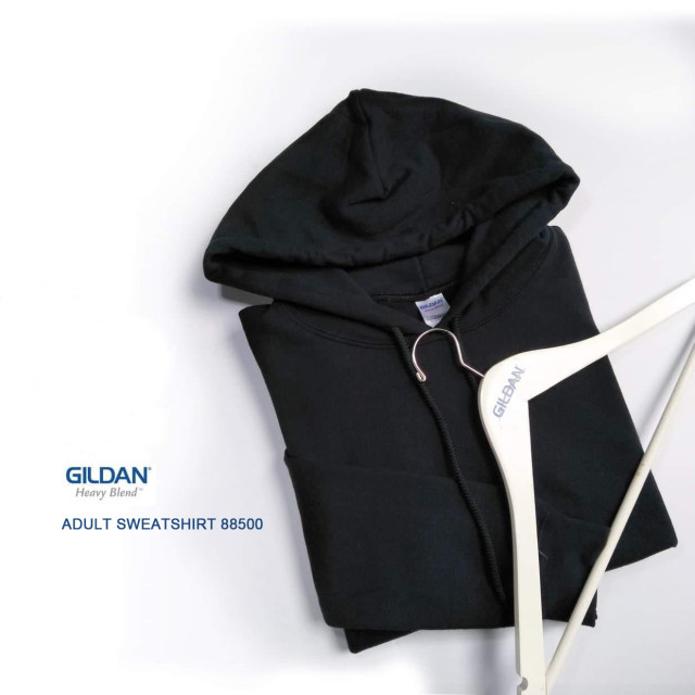 GILDAN 88500 custom Hong Kong style literary couple outfit thickened solid color hooded sweatshirt custom plus velvet