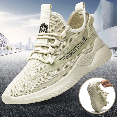 网红男鞋透气运动鞋休闲网面男士板鞋夏季软底椰子防滑百搭潮鞋子