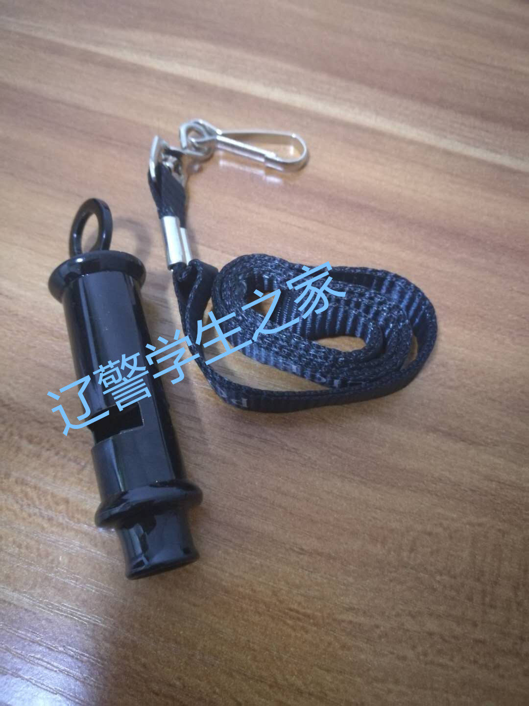 Liao police student home memorial stainless steel whistle survival whistle with lanyard