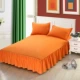 Khăn trải giường giường đơn váy một gia đình bốn 1.8m giường m chúa gió đồng bằng tấm trượt đơn giản nệm bảo vệ - Váy Petti