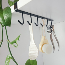 Cabinet storage rack kitchen iron seamless nail-free adhesive hook multi-function hook wardrobe tie scarf rack
