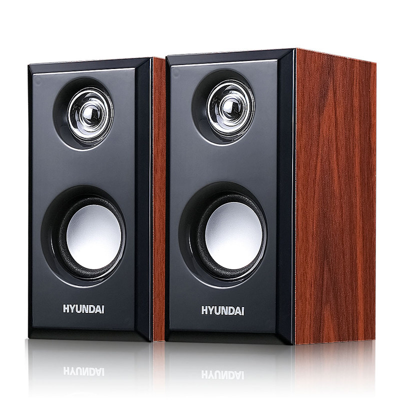 HYUNDAI modern Q22 laptop desktop subwoofer wooden mini multimedia speaker