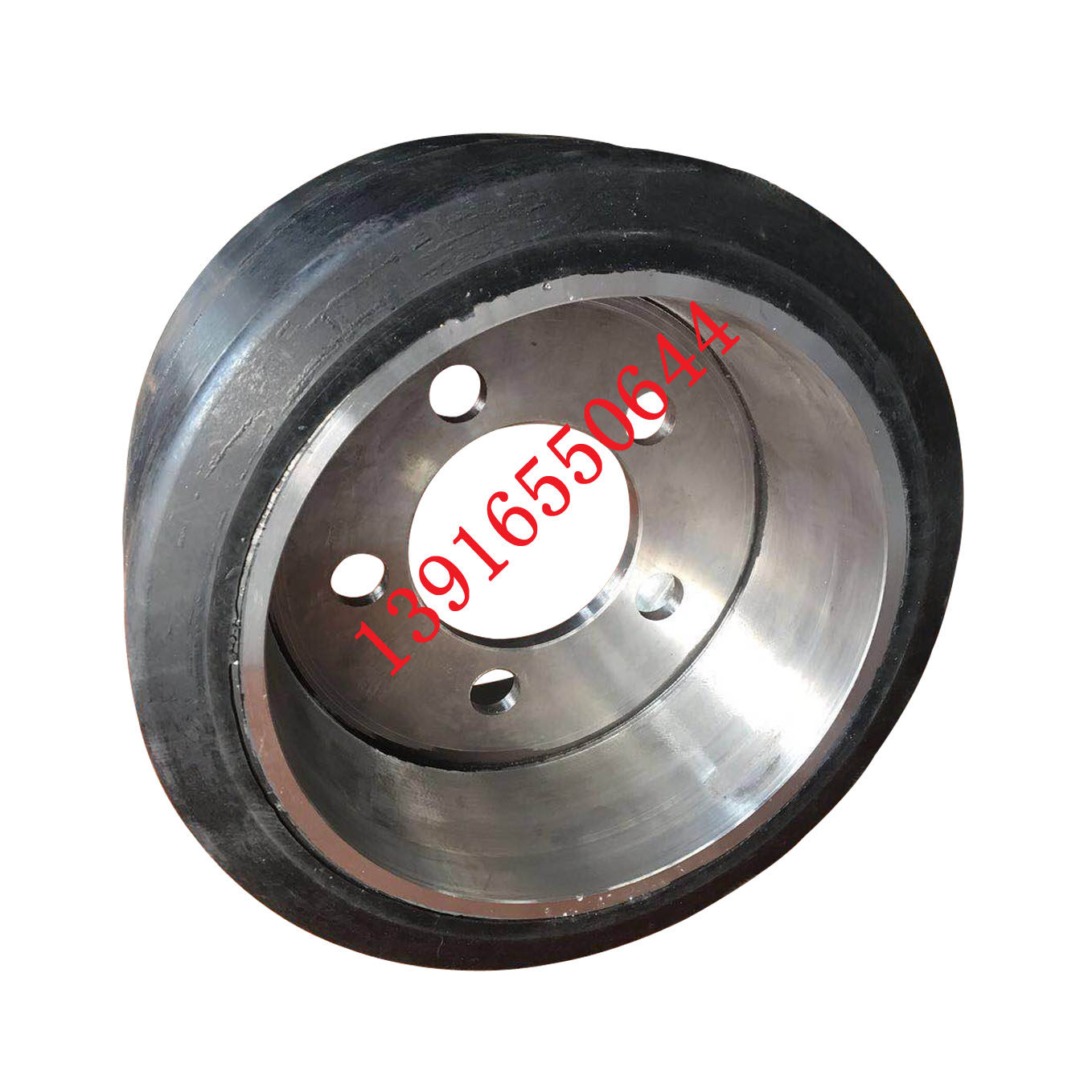 Electric pile high engine wheel drive wheel Jiang Huanghuangong tri-pivot pile high machine 254 * 127 rear main wheel steering wheel
