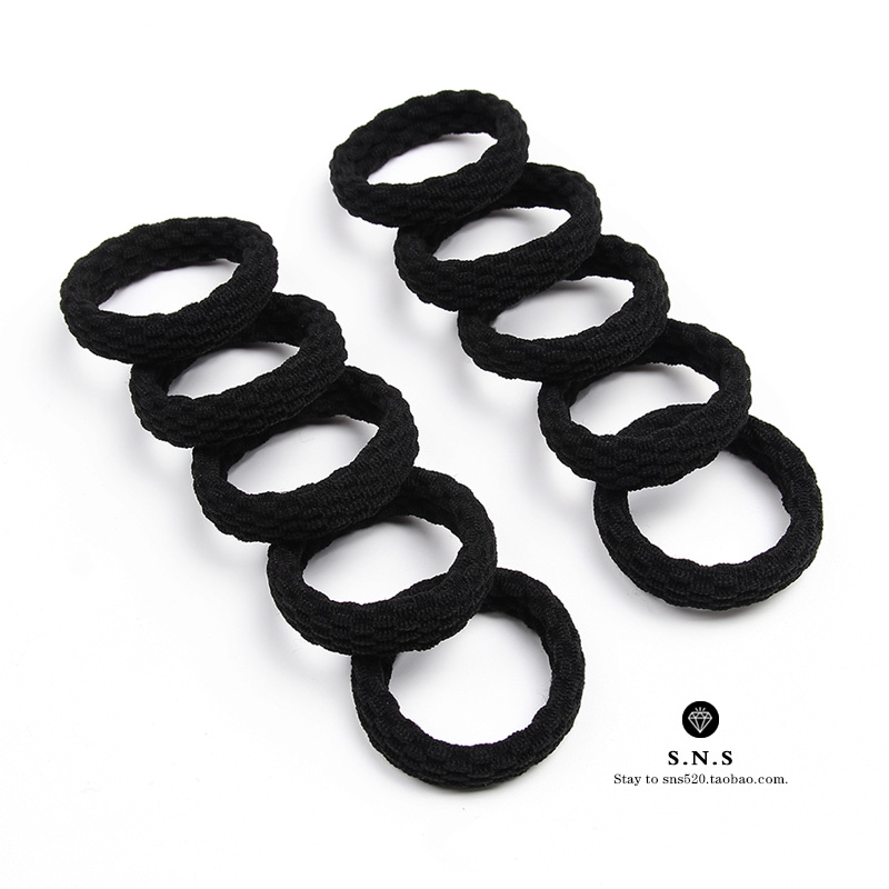 images 27:20 knotted high-bolt towel rings in Korean boxes without seams durable headline hairpin curd hair rings