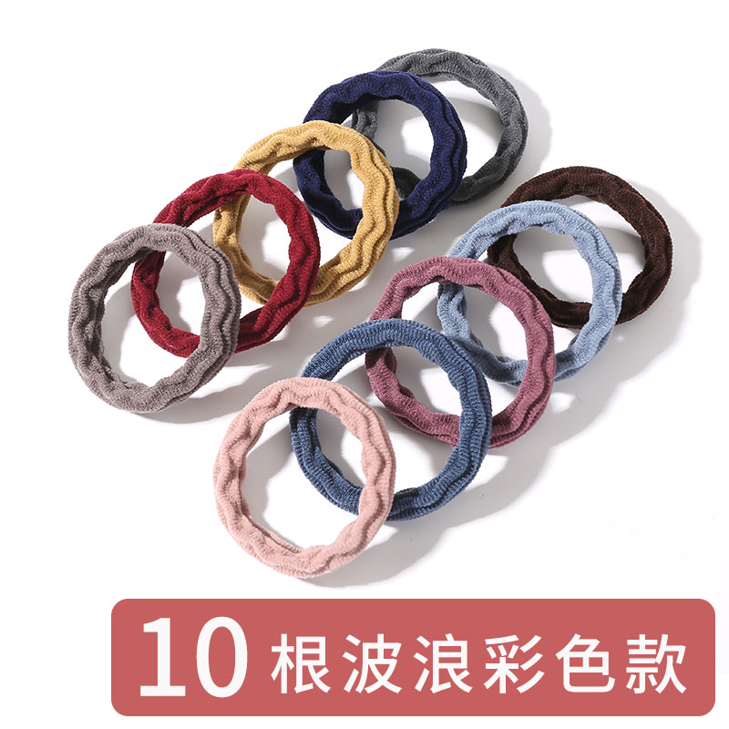 images 1:20 knotted high-bolt towel rings in Korean boxes without seams durable headline hairpin curd hair rings