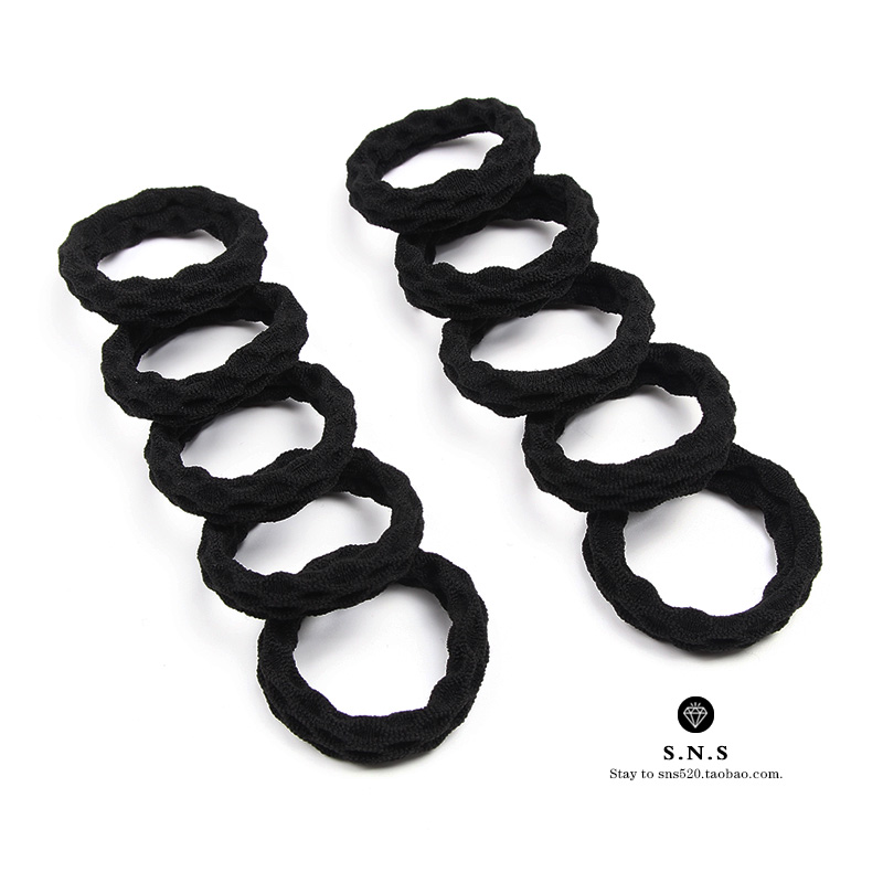 images 30:20 knotted high-bolt towel rings in Korean boxes without seams durable headline hairpin curd hair rings