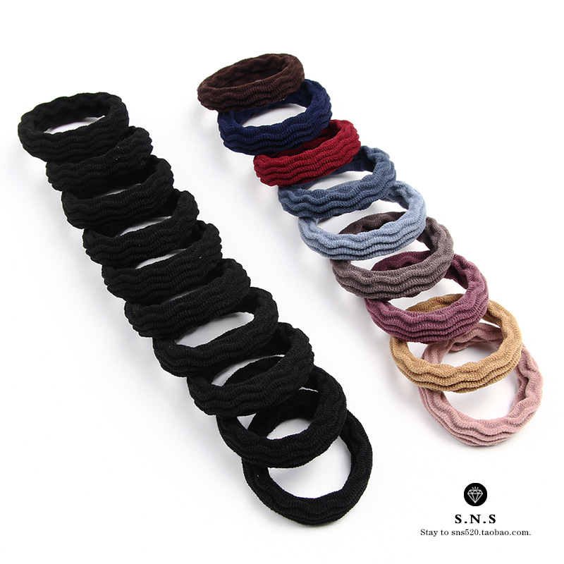 images 11:20 knotted high-bolt towel rings in Korean boxes without seams durable headline hairpin curd hair rings