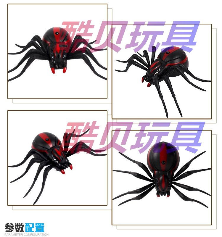 Điều khiển từ xa nhện góa phụ đen tarantula ant kiến ​​động vật trẻ em đồ chơi mô phỏng vật nuôi điện đồ chơi