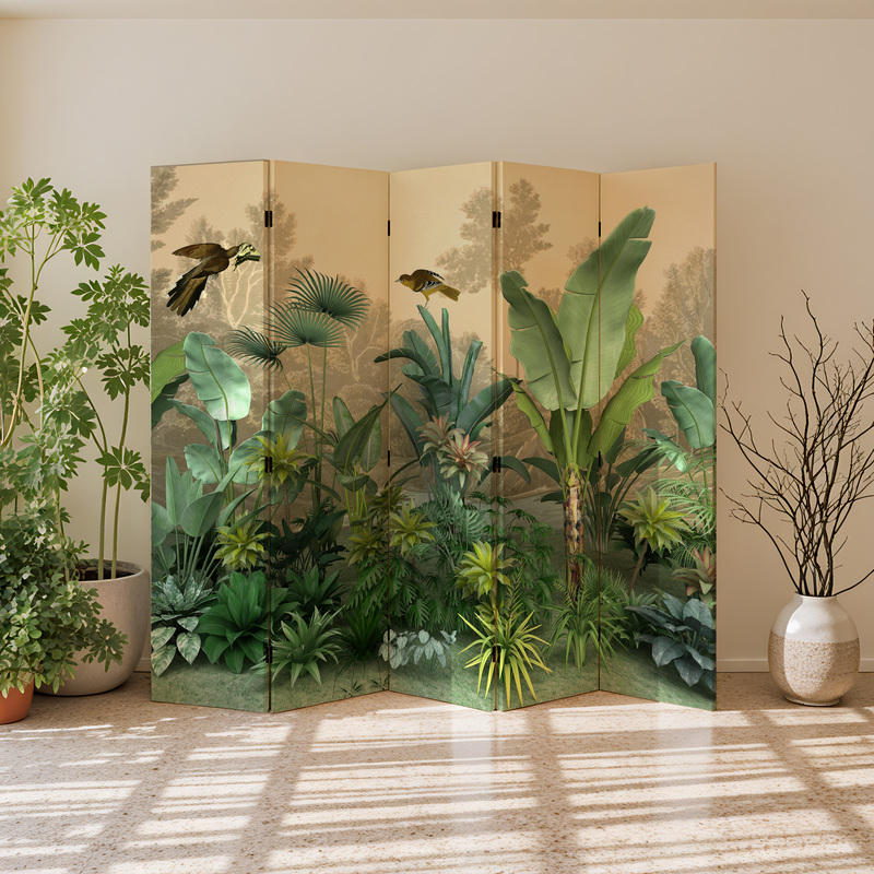 Rainforest French-Style Vintage Folding Screen Partition for Living Room, Movable Bedroom Room, Clothing Photography, Vintage Folding Screen Background Rainforest French-Style Vintage Folding Screen Partition for Living Room, Movable Bedroom Room, Clothing Photography, Vintage Folding Screen Background