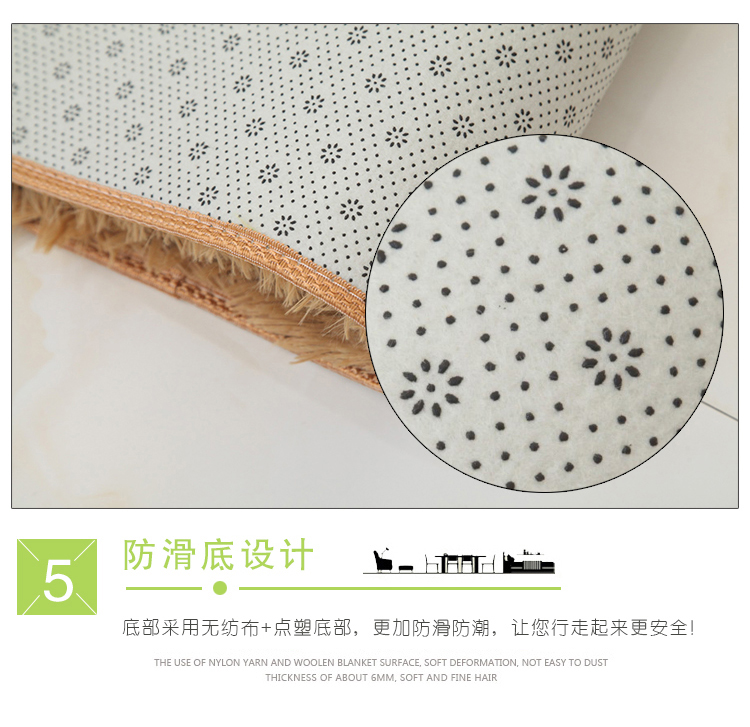 Các màu hiện đại phòng ngủ tối giản phòng khách sofa giường mới có thể được rửa cửa sổ và cửa hàng cho tùy chỉnh chống trượt thảm - Thảm lót sàn simili