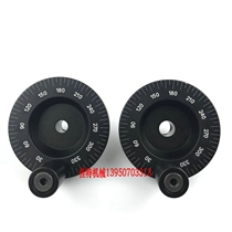 Manufacturer direct aluminum alloy laser double scale handwheel with angle rocking handle knob outer diameter 63 inner hole 8 10