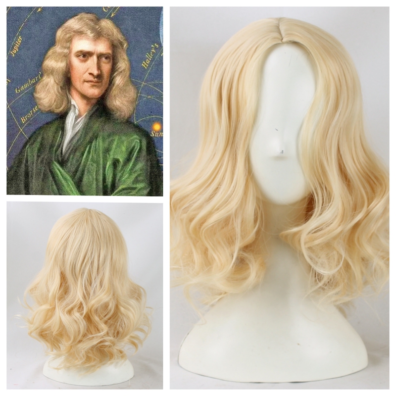 Newton Stage Anzhua Drama Performance European and American Court Retro Cosplay Wig Foreigner Golden Curly Hair