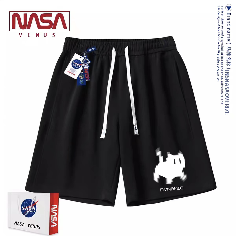 Nasa Co-Branded Pixel Cat Shorts for Men and Women, Summer 2026 New Style, Loose Casual Sports Pure Cotton Five-Point Pants Nasa Co-Branded Pixel Cat Shorts for Men and Women, Summer 2026 New Style, Loose Casual Sports Pure Cotton Five-Point Pants