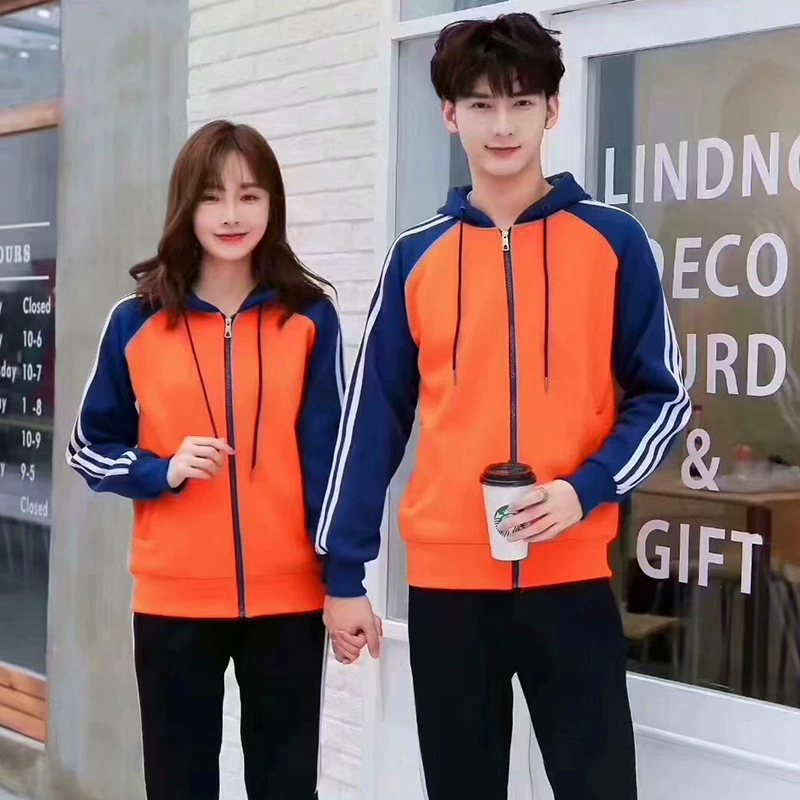 Áo len tùy chỉnh in 3d quần áo lớp dài tay áo hoodie tự làm quần áo lớp tùy chỉnh quần áo làm việc cặp đôi phù hợp với - Thể thao lông cừu / jumper