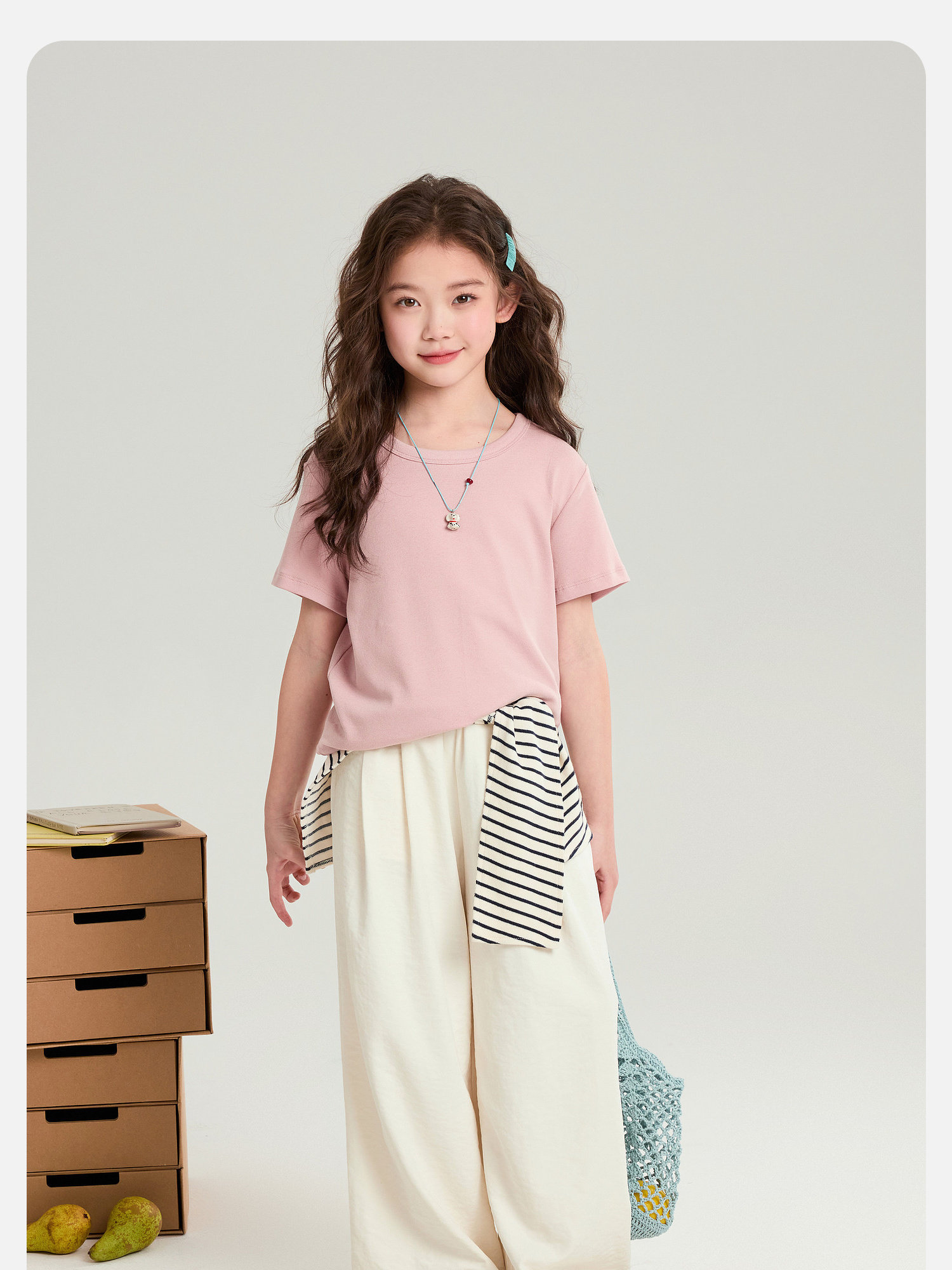 Pudding Haru Children's Clothing Girls' 2.0 Milk Pants 2026 Summer Lightweight Mosquito-Proof Casual Pants Children's Comfortable Long Pants — 46