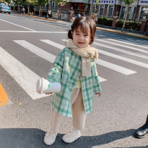  Childrens clothing 2020 new winter clothes girls Western style baby woolen coat 3-year-old childrens woolen coat girl thickened
