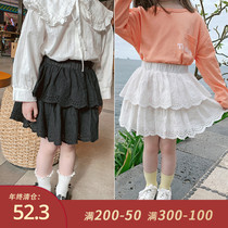 Little pudding baby baby childrens clothing 2021 New baby foreign style skirt girls fashionable autumn dress children embroidered skirt