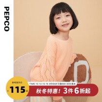 Piggy Banner Childrens Clothing 2021 Autumn New Childrens Sweater for Girls Pullover Top Sweater Tide