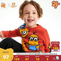 (Little yellow man IP) little pig Banna childrens clothing 2021 autumn new boy cartoon sweater baby round neck pullover