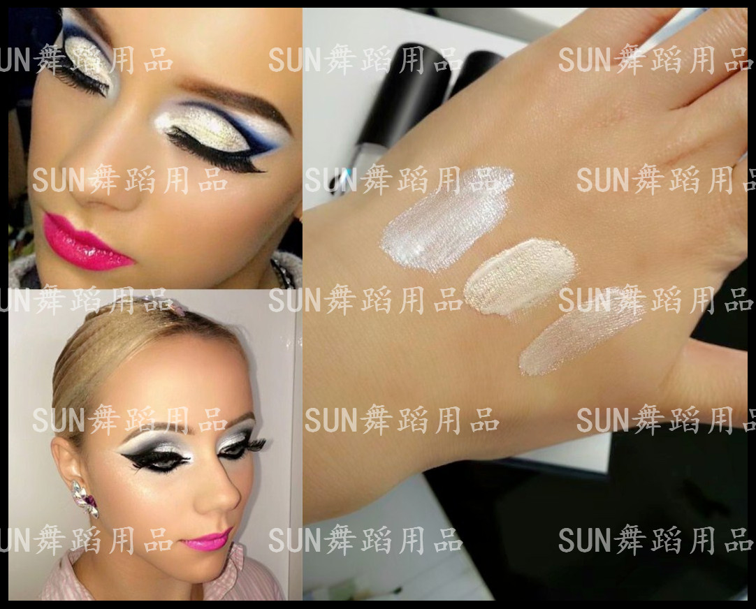 Ultra-shiny high light liquid pearly Tired Silkworm Liquid Belly Latin Dance Performance Eye Shadow Adult children Latin makeup