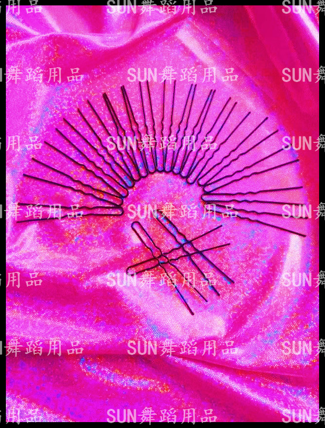 Latin Dance Morden Dance Competition U Type Clip Fixed Head Trim Pan Head Disc Hair Styling Black Hair Clip Hair Clip