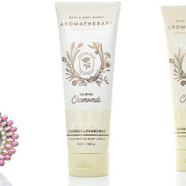 Calm BBW Lavender Chamomile triple moisturizing body cream milk 226g aromatherapy BathBodyWork