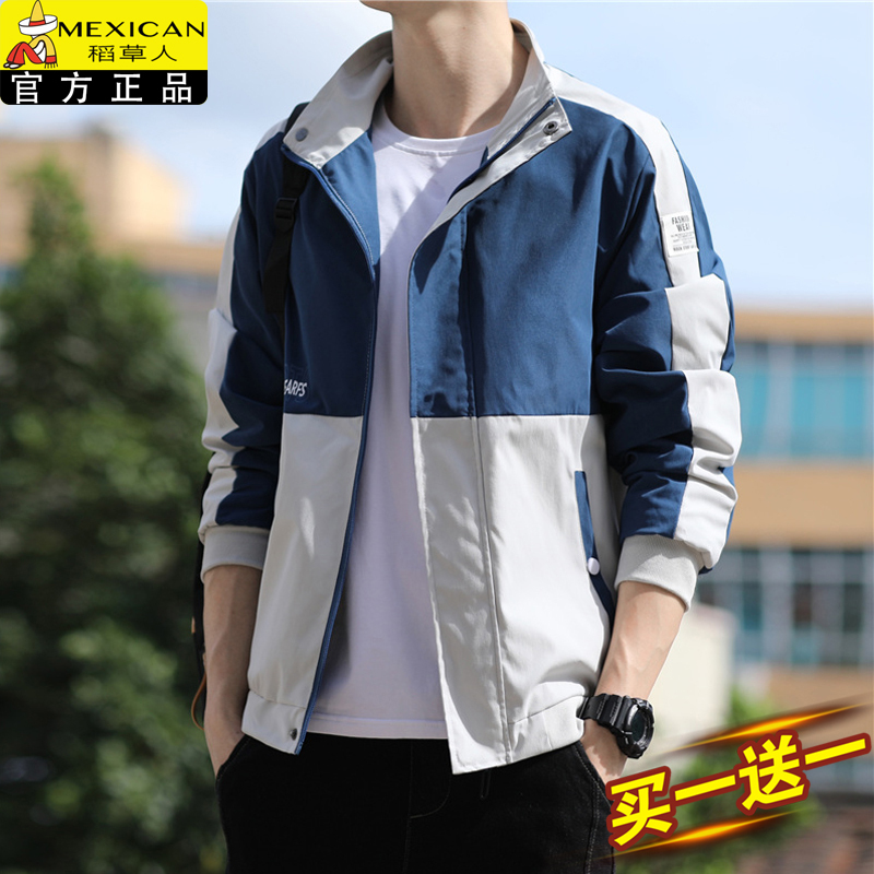 Scarecrow Autumn Jacket Men's 2026 New Casual Top Youth Men's Windproof Coat Stand Collar Jacket Scarecrow Autumn Jacket Men's 2026 New Casual Top Youth Men's Windproof Coat Stand Collar Jacket